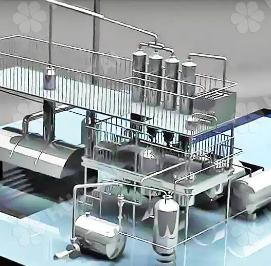 Automatic peanut oil production line