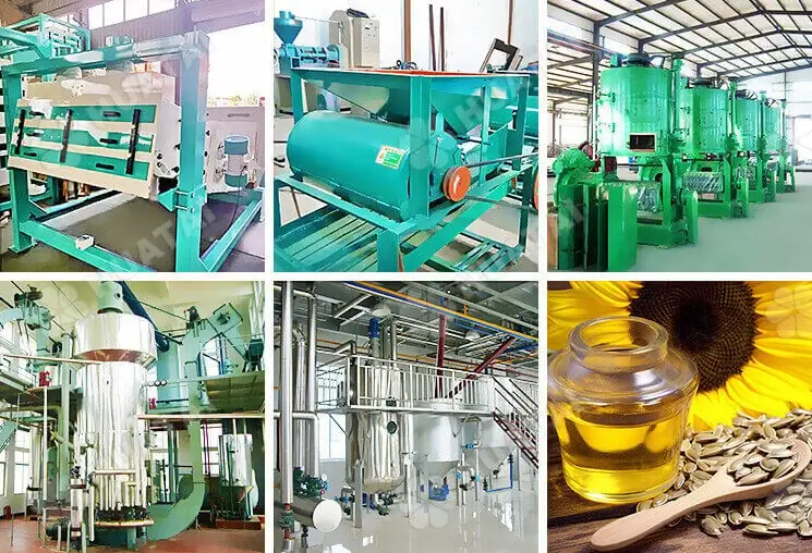 Sunflower oil manufacturing process