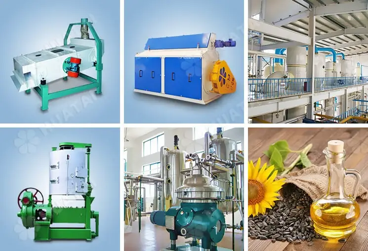 Sunflower oil production process