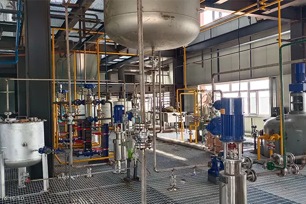 rice bran oil continuous post-bleaching section